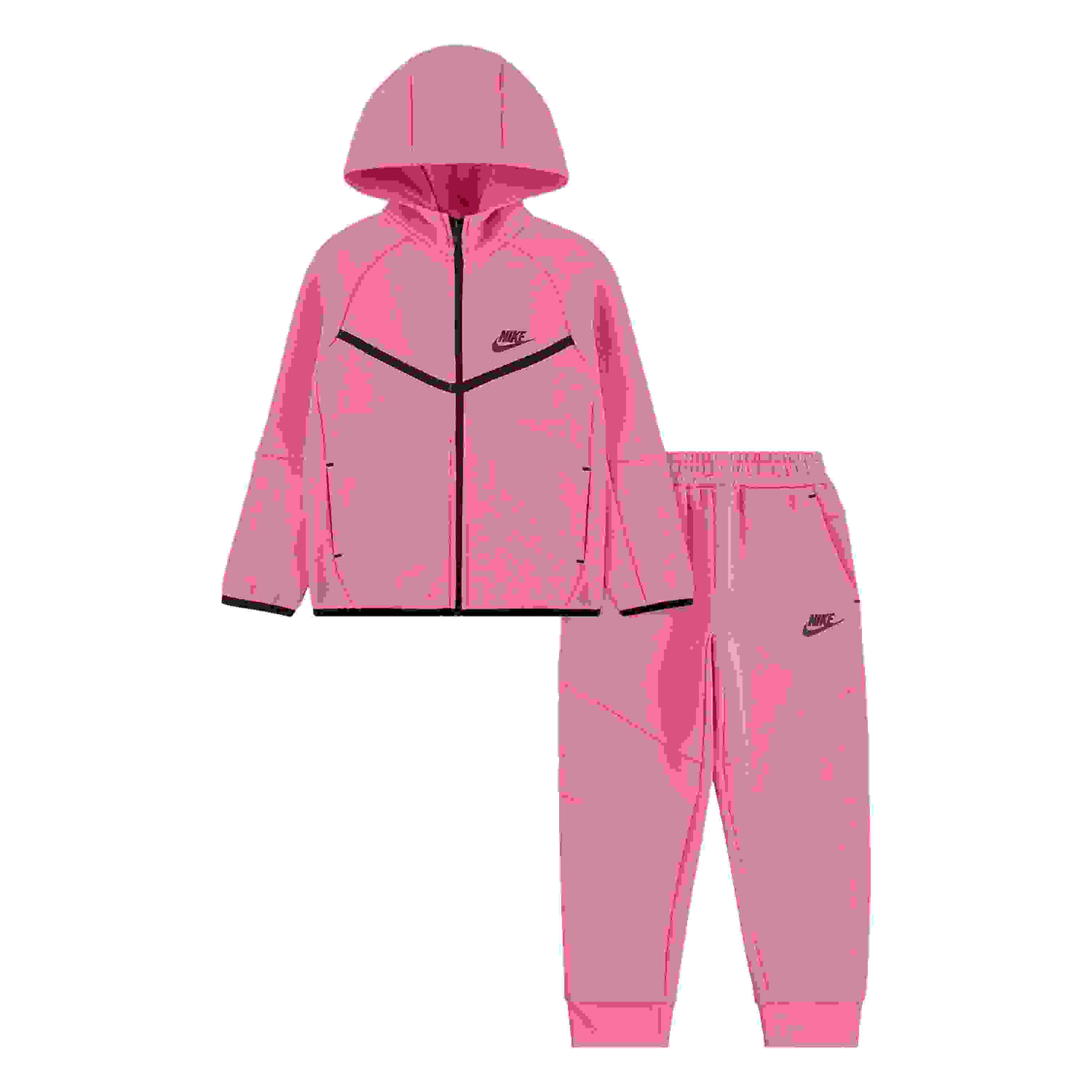 Nike Pink Tech Fleece Little Girls' Set